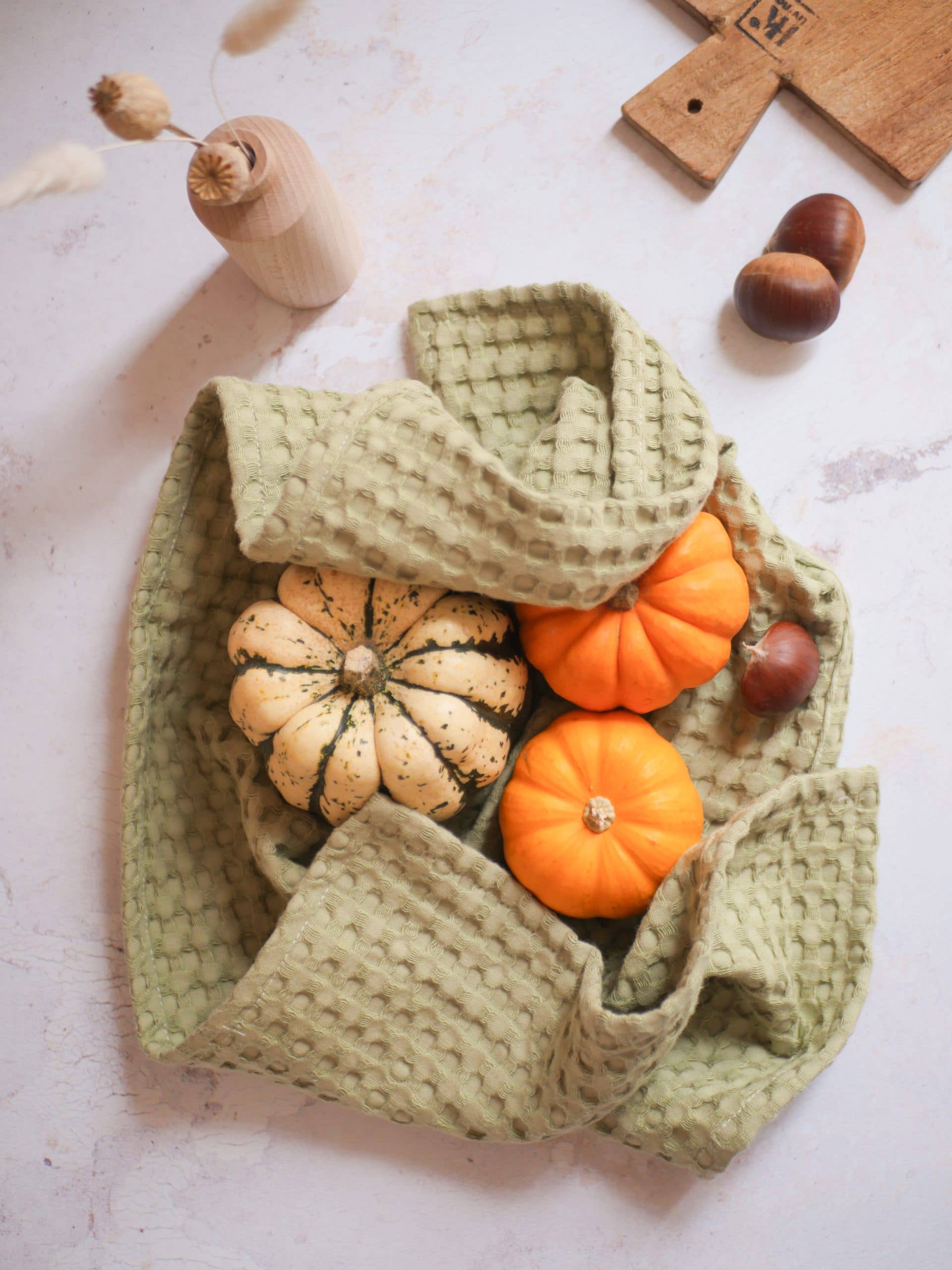 Trinquette Atelier - Wholesale Tea Towel - Marceau honeycomb kitchen towel1