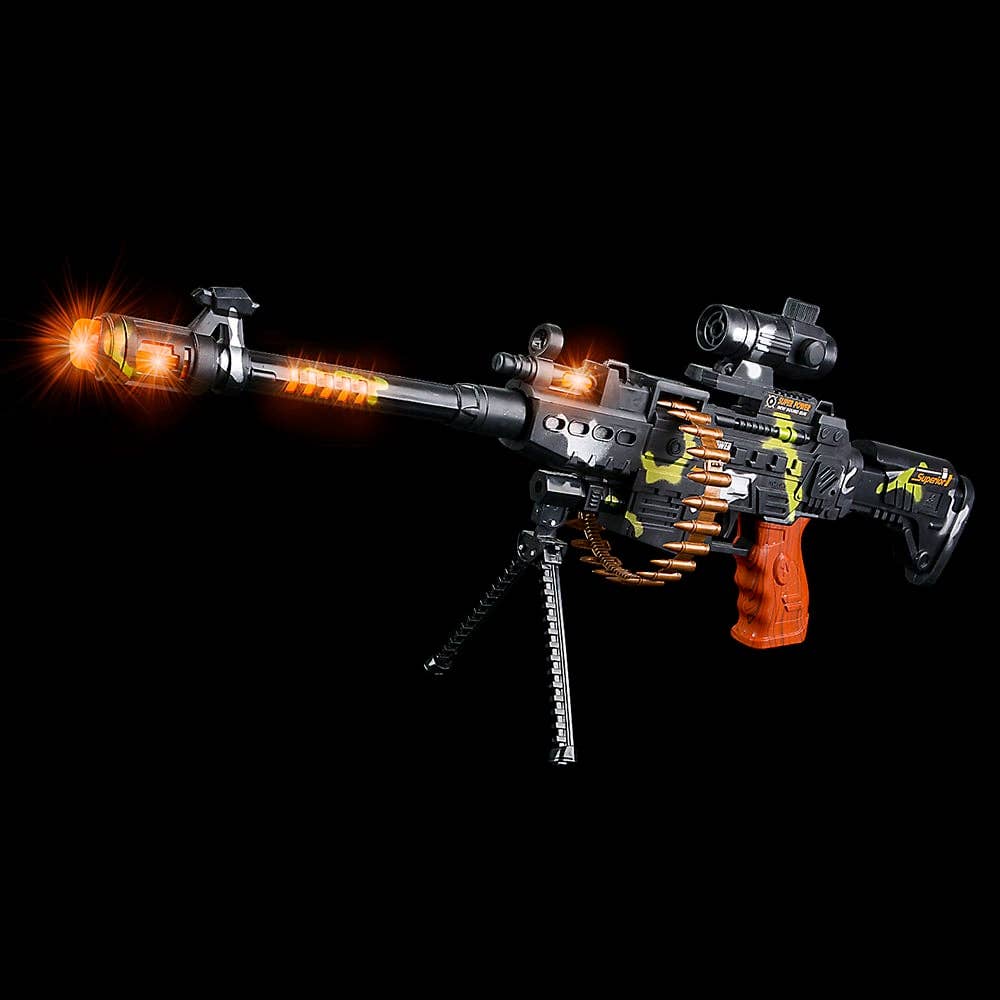 La Luna Bella - Toys - Wholesale Light-Up Toy - Kids & Baby - LIGHT-UP MACHINE GUN W/SCOPE LLB Light-up Toys0