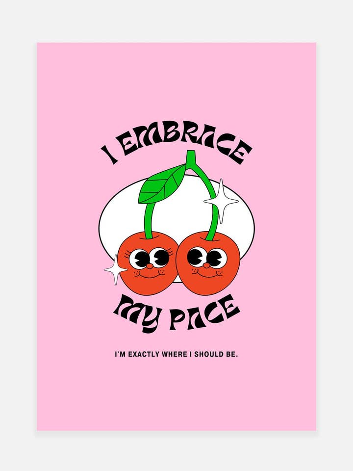 Embrace My Pace Print for wholesale by Noonstead
