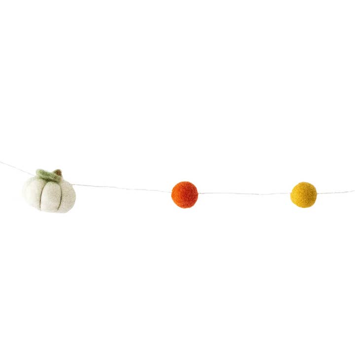 Global Crafts - Wholesale Bunting/Garland - Pumpkin Felt Garland - Holiday Decor4