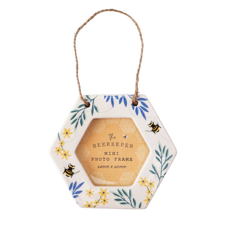 CGB Giftware – wholesale Picture frame – The Beekeeper Mini Ceramic Hanging Photo Frame1
