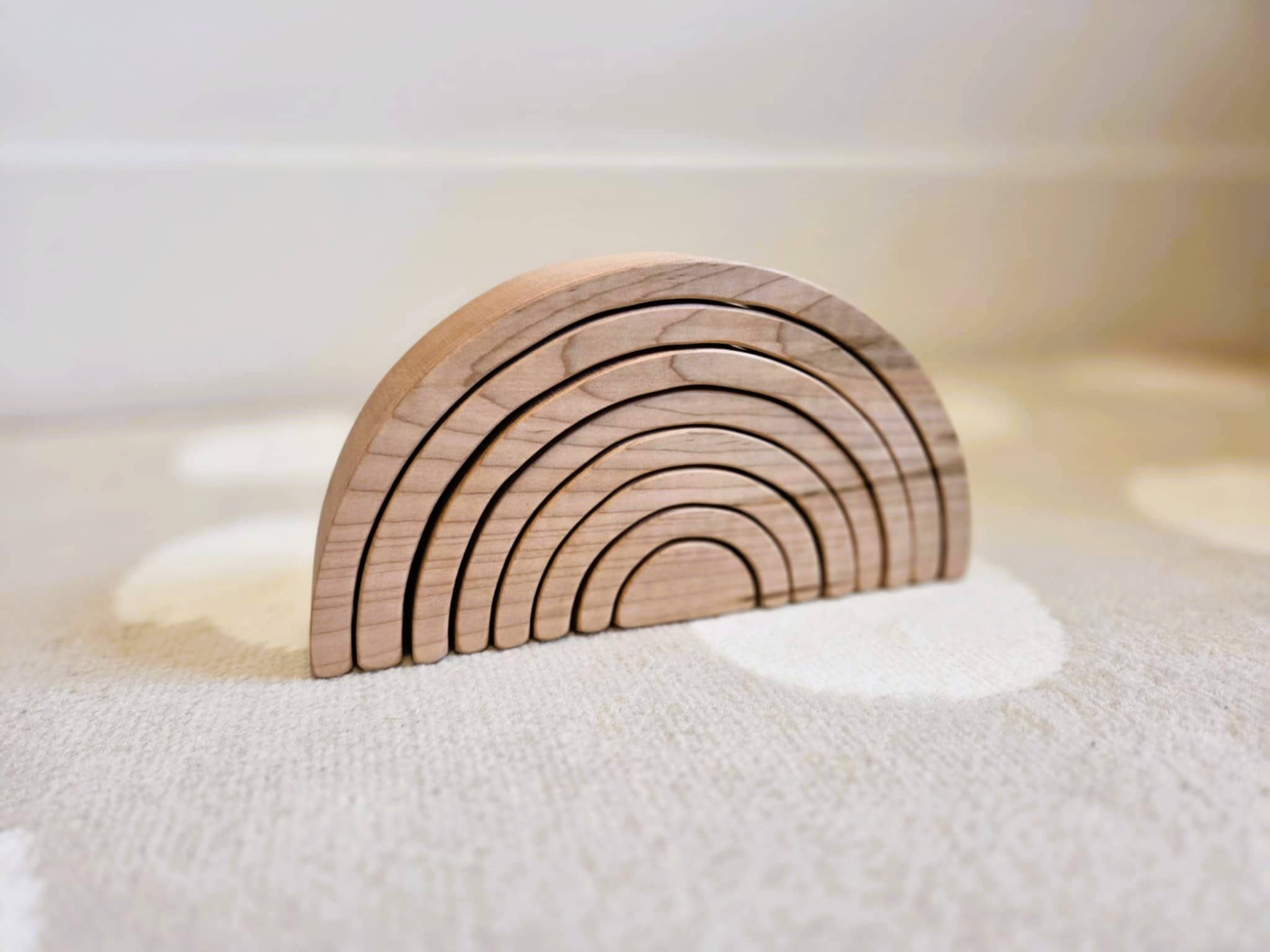 Indie Wood Co. - Wholesale Wood Toy - Kids - Wooden Rainbow Stacker3