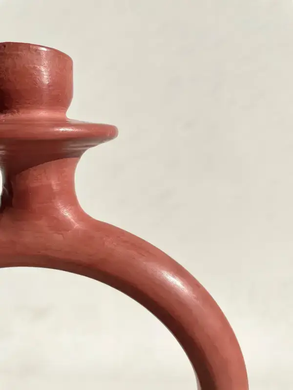 High crafty - Wholesale Candle Holder - 🕯 Tadelakt Candle Holder –Red – Handmade Moroccan Ceramic2