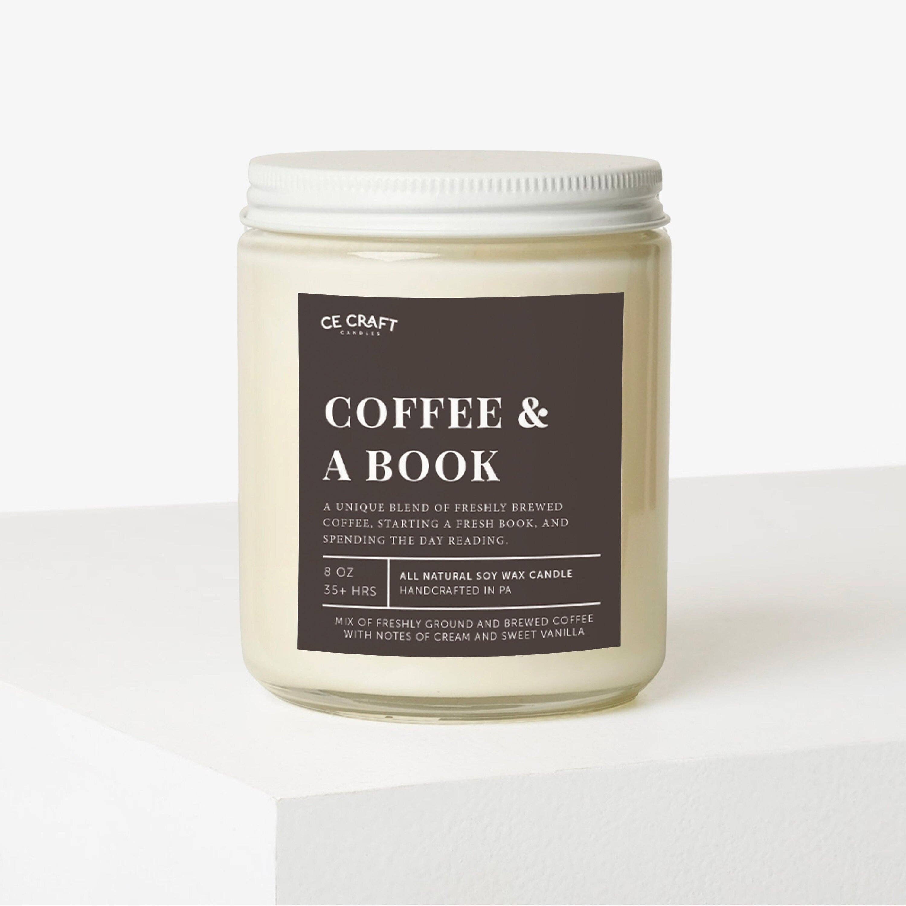 CE Craft Co – wholesale Jar/filled candle – Coffee and A Book Scented Candle1
