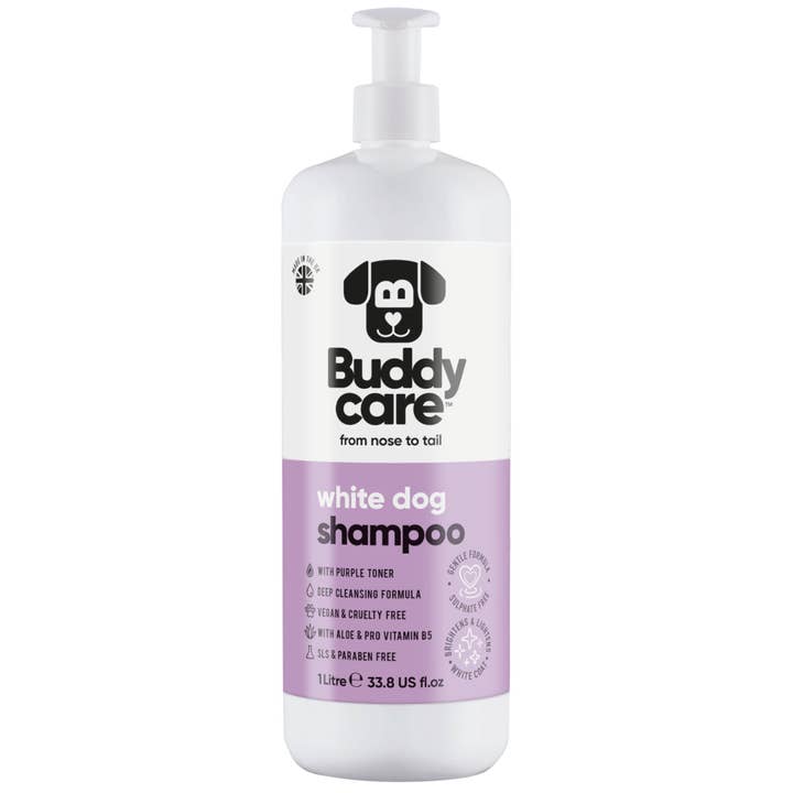 Buddycare Dog Shampoo - White Dog - 1L / 33.8 fl oz for wholesale by Buddycare