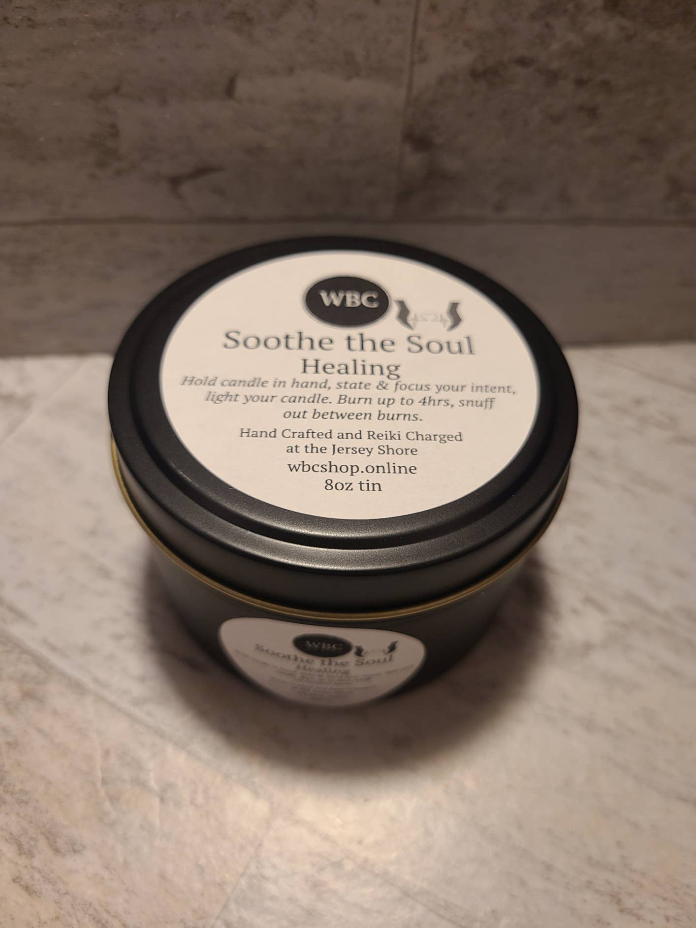 WBC Shops - Wholesale Travel Candles - Soothe the Soul, Energy Work, 8oz Intention Soy Candles4