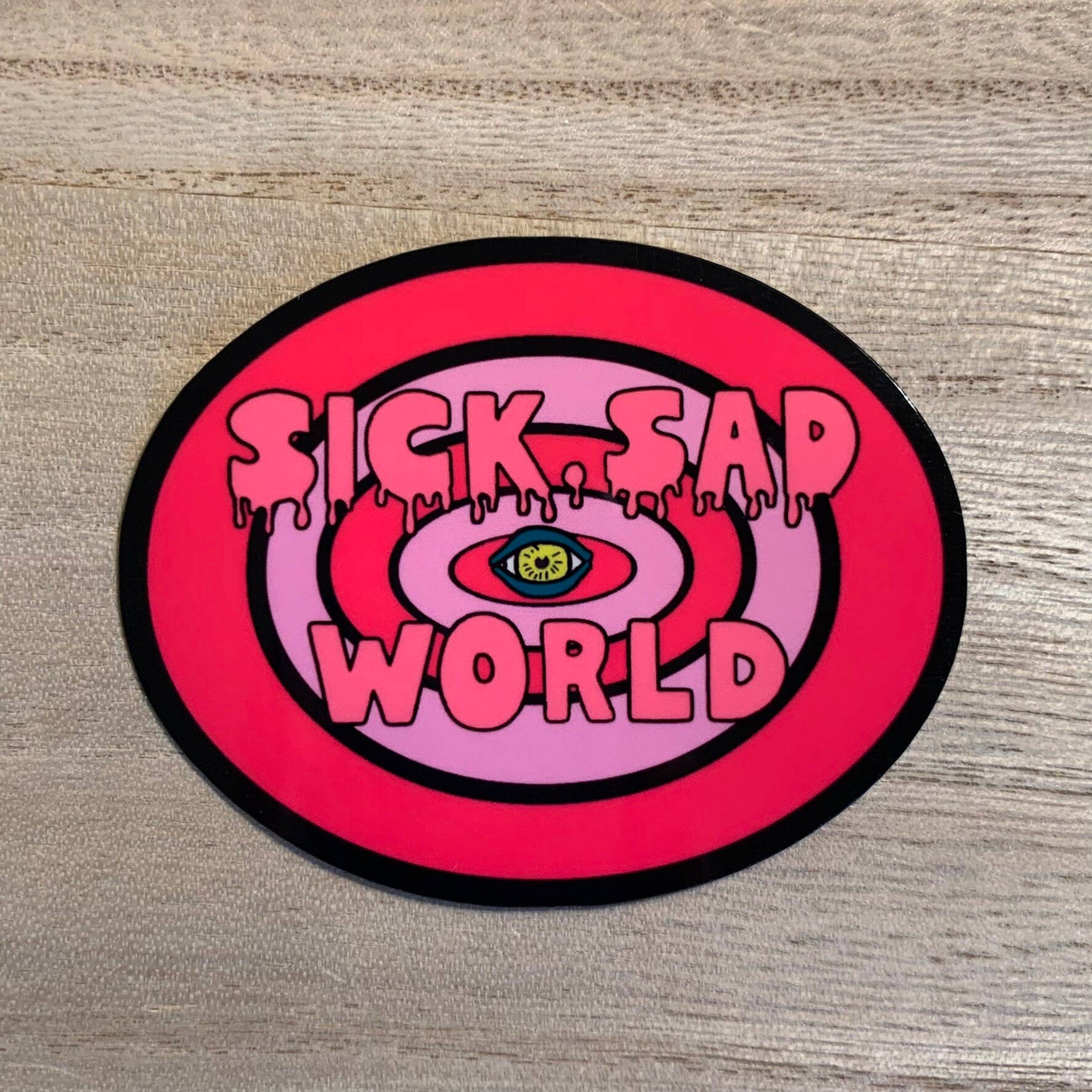 The Red Otter - Wholesale Sticker - Sick, Sad, World Sticker, 90'S Television Sticker, Tv, Daria, Mtv, Funny Tv Sticker, Humorous, Laptop, Tumbler, Water Bottle, Cooler, Gift1