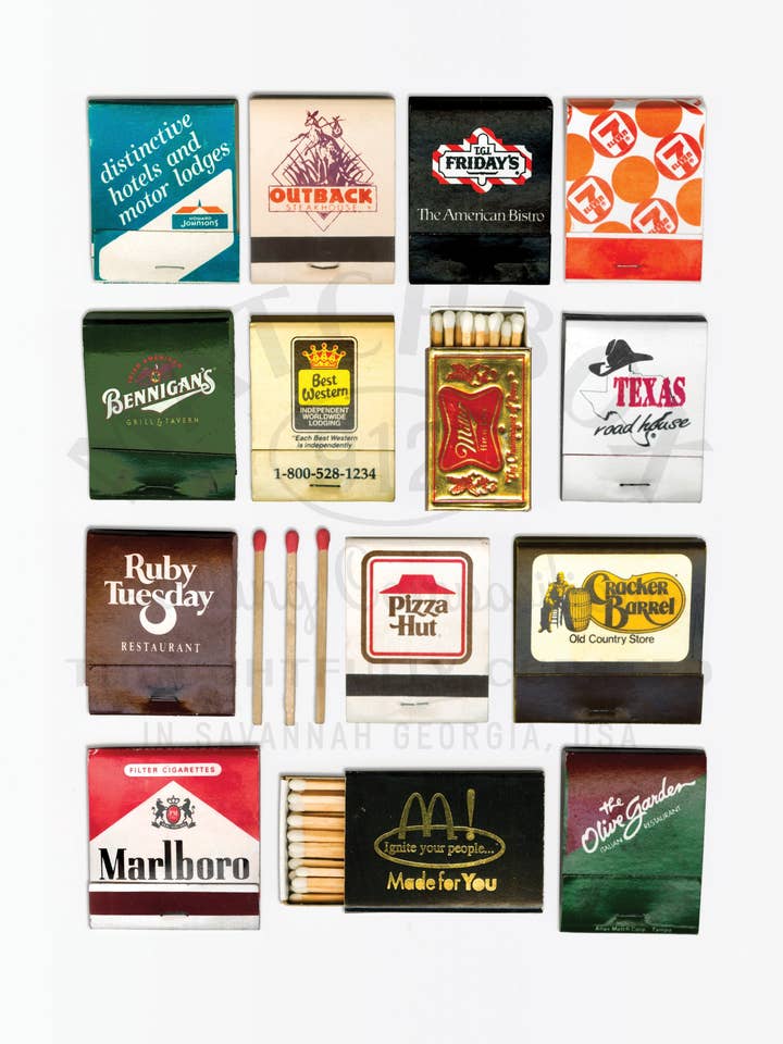 Americana I Vintage Matchbook Collage for wholesale by Matchbox 912