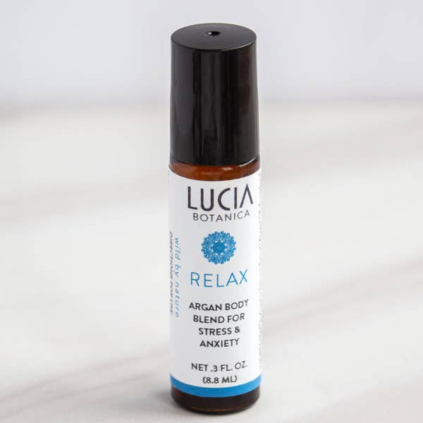 Relax — Mélange corporel à l'argan pour le stress et l'anxiété pour la vente par Lucia Botanica