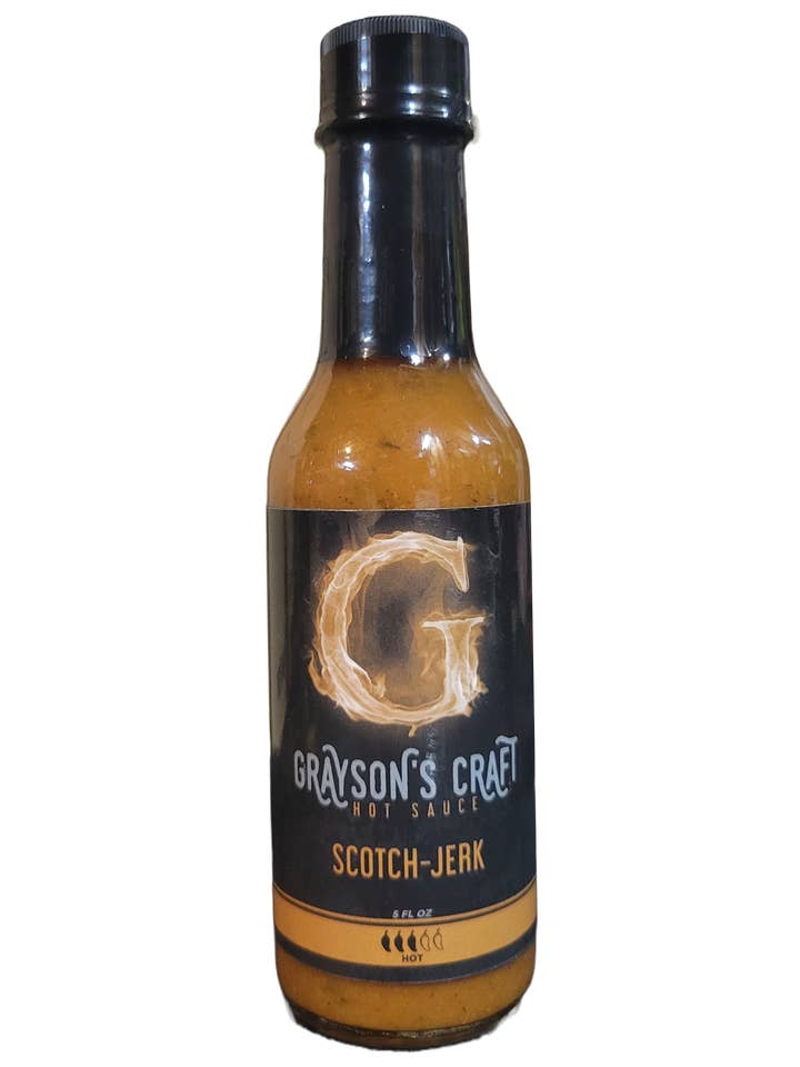Grayson's Craft Hot Sauce "Scotch-Jerk" for wholesale by Grayson's Craft Hot Sauce