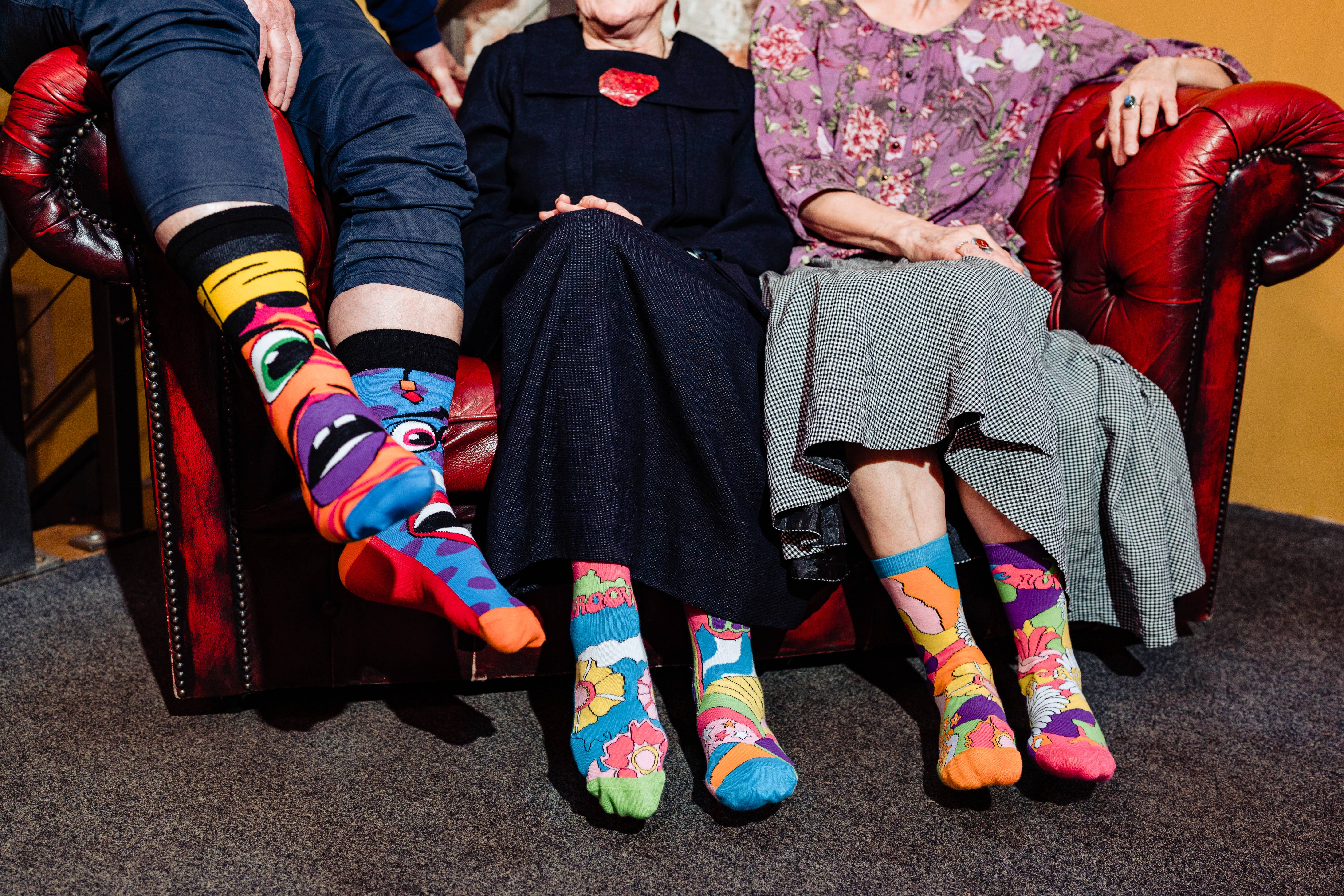 Sock Academy - Vendita all'ingrosso Calzini - Unisex - HIPPY GO LUCKY | Confezione regalo di 6 calzini spaiati - United Oddsocks6