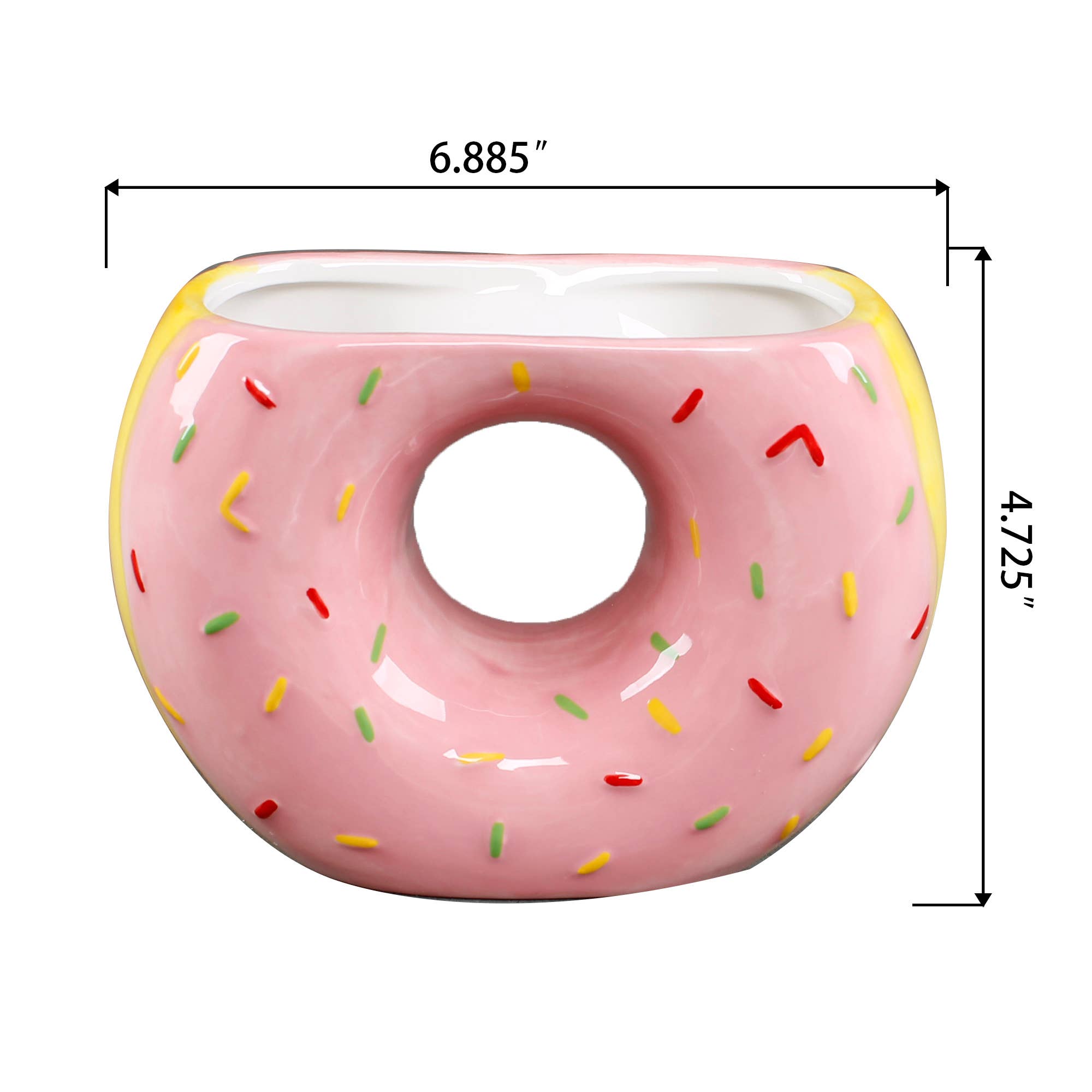 Flora Bunda Inc - Wholesale Vase - Pink Donut Ceramic Planter1