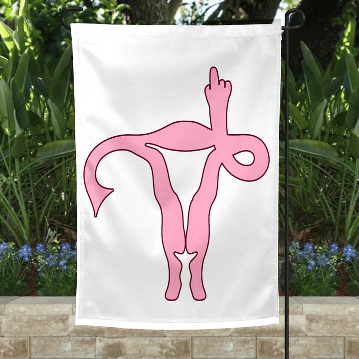 Drapeau de jardin « Flipping You Off » pour la vente par Smile Graphics and Design