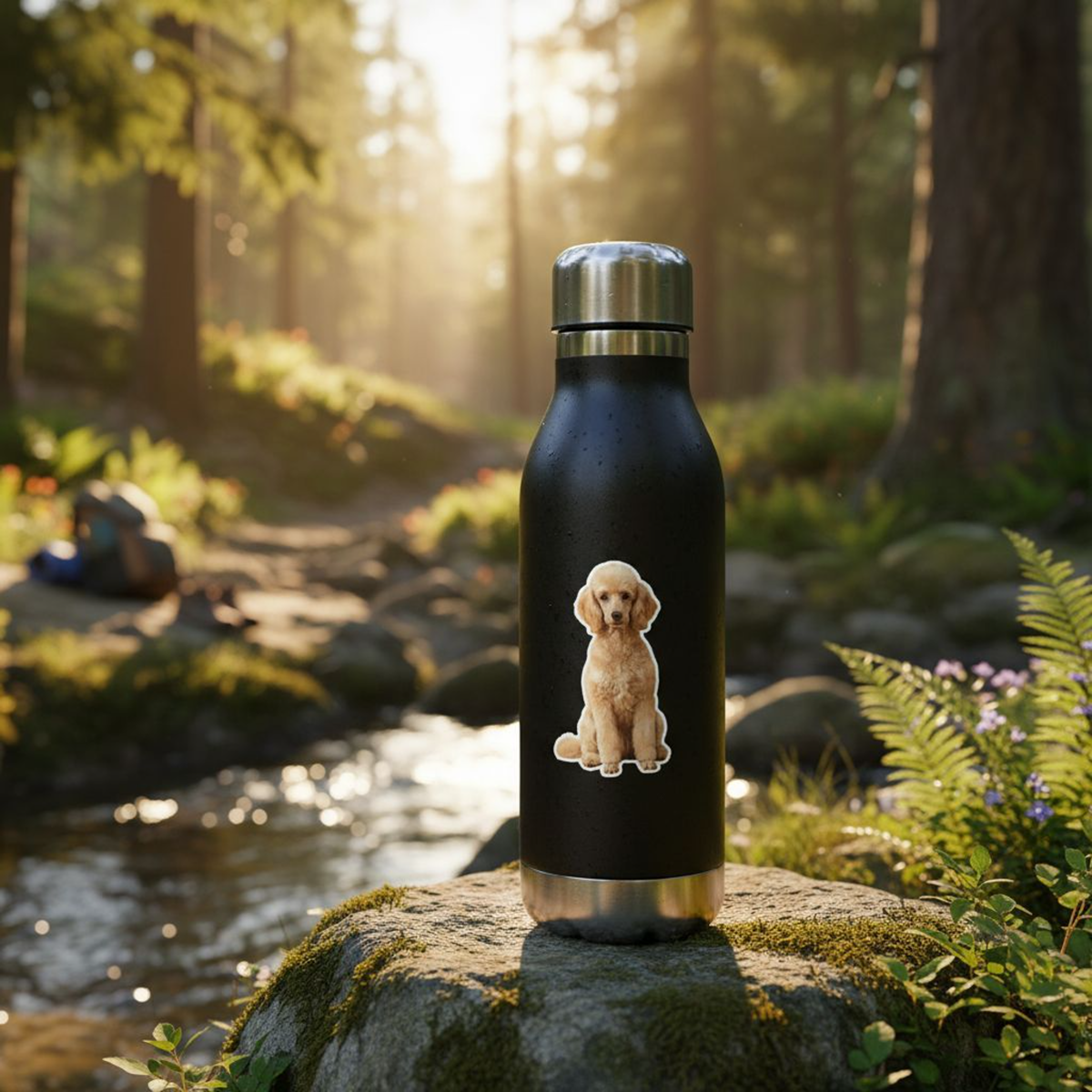 Designs by Mysh - Wholesale Sticker - Poodle Sticker – Elegant Curly Pup (3")4