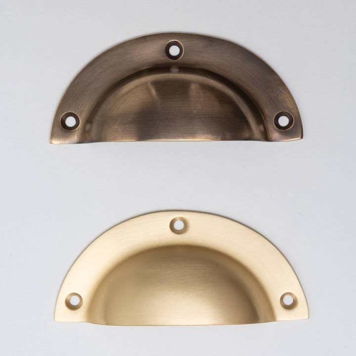 Solid Brass Victorian Kitchen Cabinet Knobs and Round Cup Pulls for wholesale by Brass bee