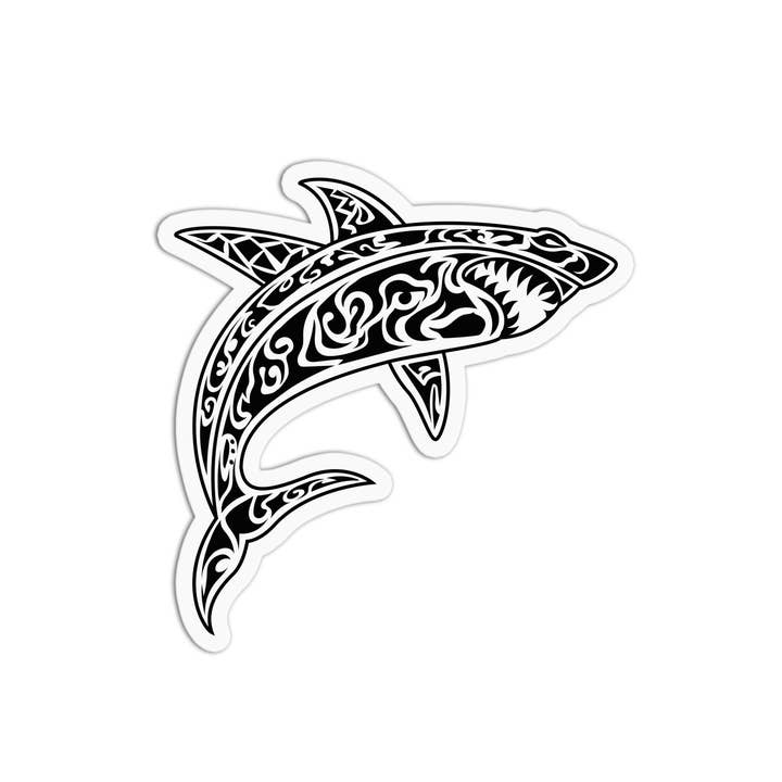 Girls Printing House - Wholesale Sticker - Hawaiian Tribal Shark Vinyl Waterproof Stickers