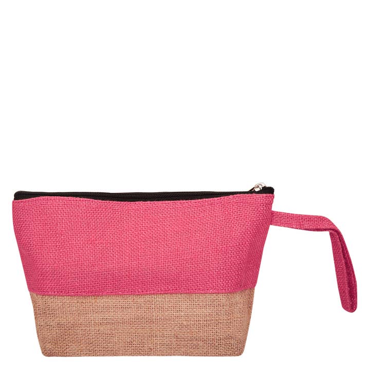 ecojutebags - Wholesale Make-up/cosmetic bag - Pack of 4 Jute Travel Pouches – Burlap Cosmetic Zipper Bags12