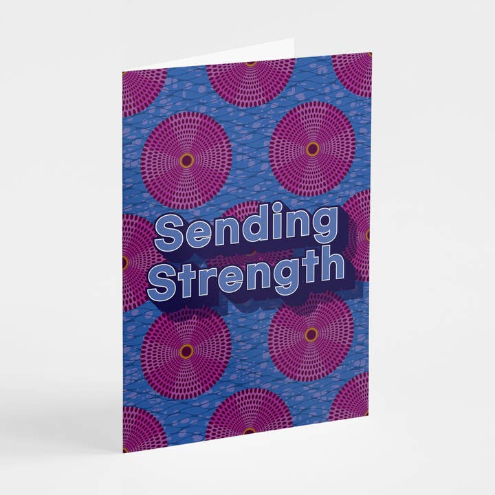 Shaven Raven Designs - Wholesale Everyday Greeting Card - Sending Strength - Greeting Card0
