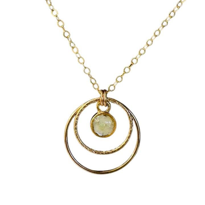 Collana a Doppio Cerchio - Madreperla per la vendita all'ingrosso da parte di June & Simple - by Hadas Kol