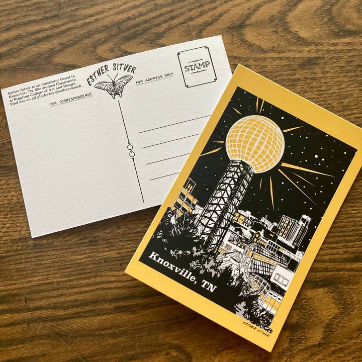 Esther Sketch – Großhandel Postkarten – Art-Deco-Sonnenkugel-Postkarte3