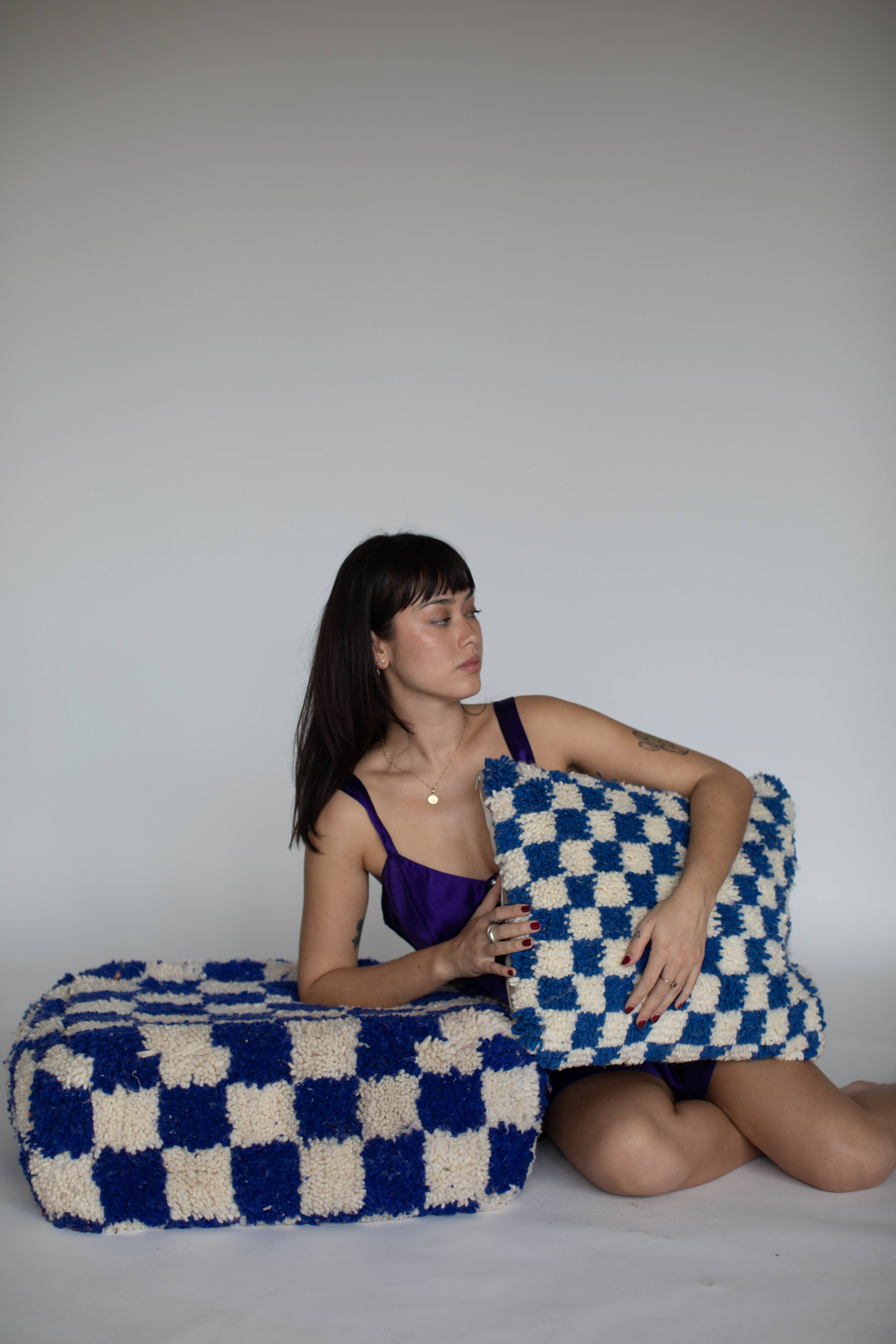 Voyage - Wholesale Throw pillow cover - Checkered Moroccan Pillow Covers15