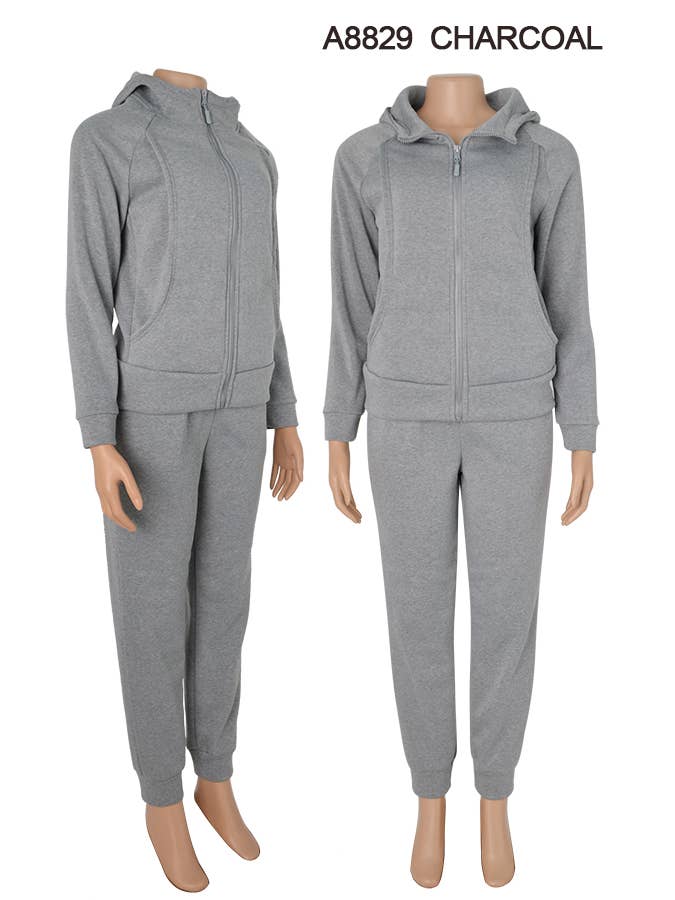 SSImport - Wholesale Lounge Set - Women's - A8829 2PCS/SET HOODIE JACKET AND PANTS MIX SIZES 12SET 4