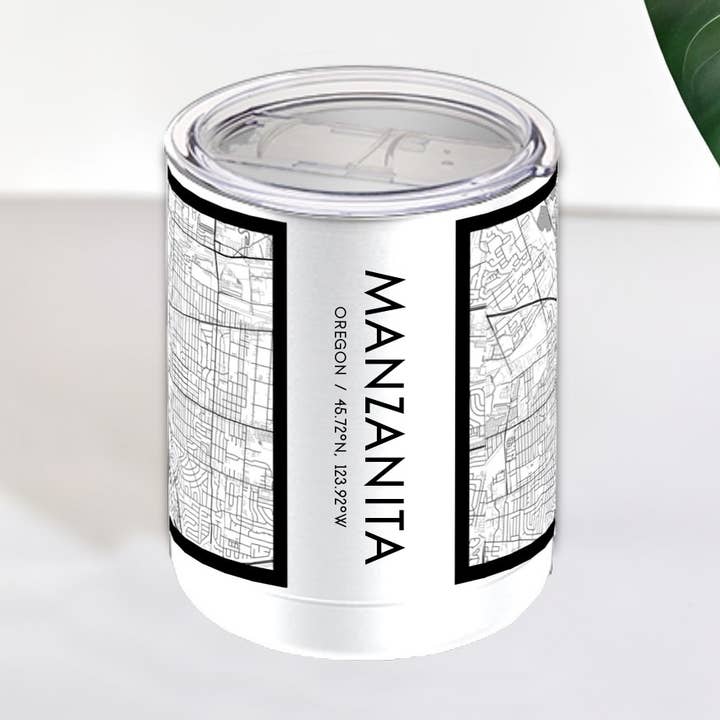 Manzanita OR Kaart Geïsoleerde Beker in Klassiek voor wholesale door JACE.design