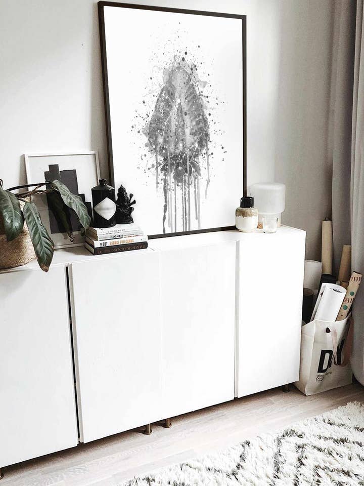 Erdbeer-Frucht-Wandkunstdruck (Graue Ausgabe) für den Großhandel von We Love Prints