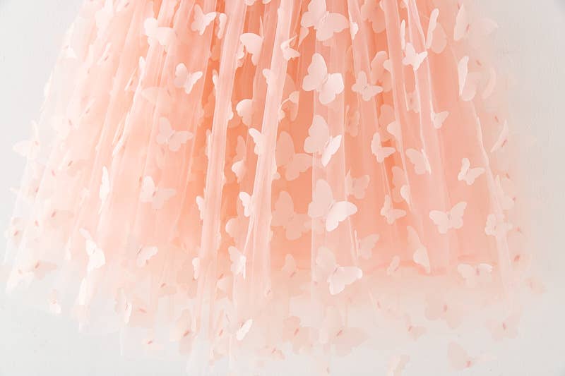 Little Trendy - Wholesale Dress - Kids - Girls 3D butterfly mesh Princess fairy dress 3