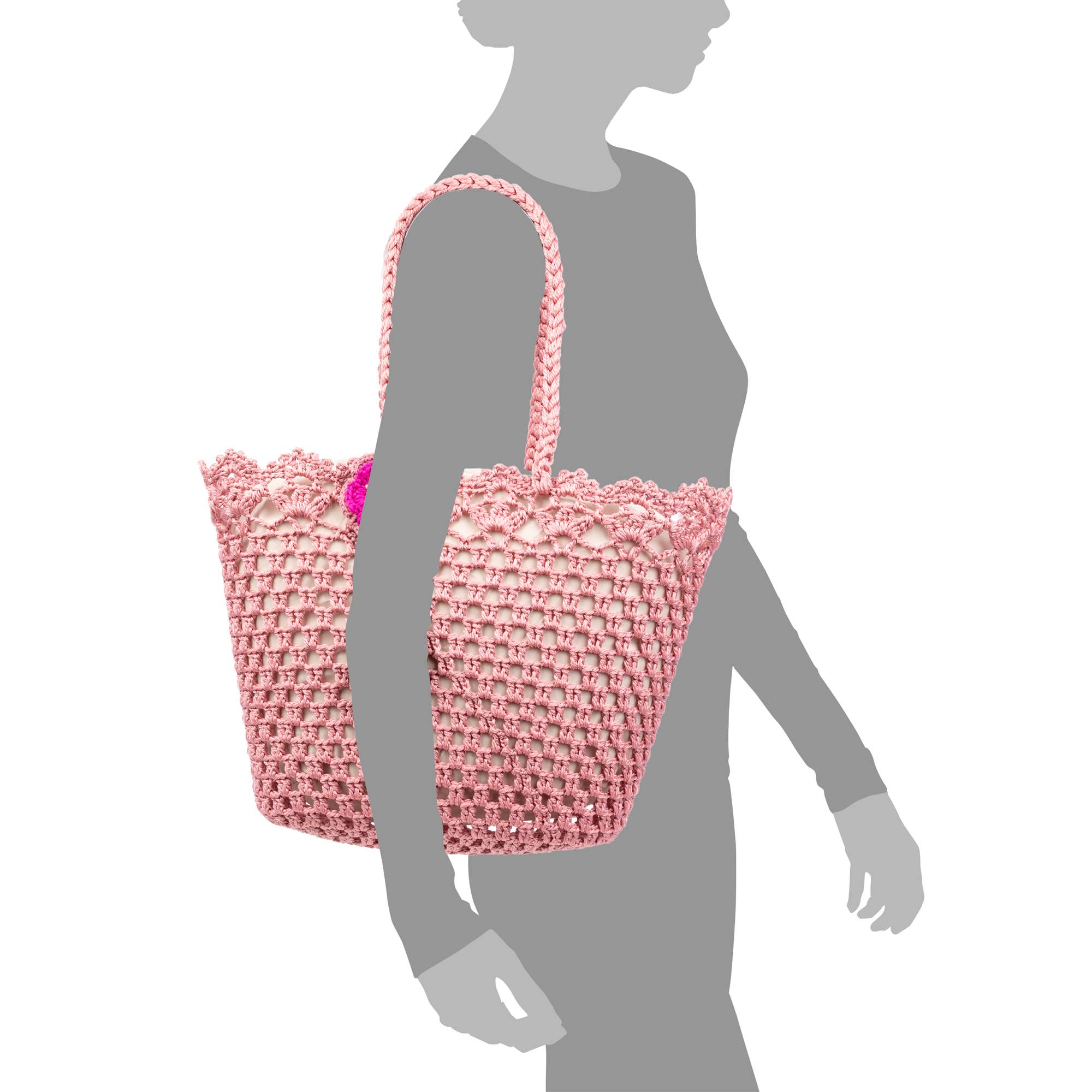 FIRENZE ARTEGIANI - Wholesale Beach Bag - Zeccone women's shoulder bag. Made of cotton, with tassel.18