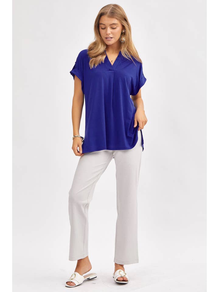 Dear Scarlett - Wholesale Tunic - Women's - Solid Soft Dolman Sleeve Top