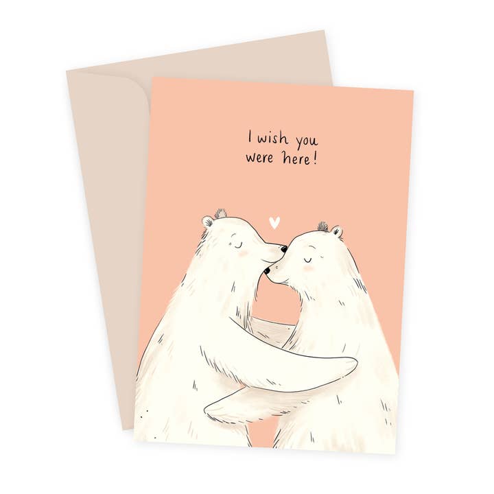 Biglietto pieghevole I Wish You Were Here per la vendita all'ingrosso da parte di Sarah von Rickenbach