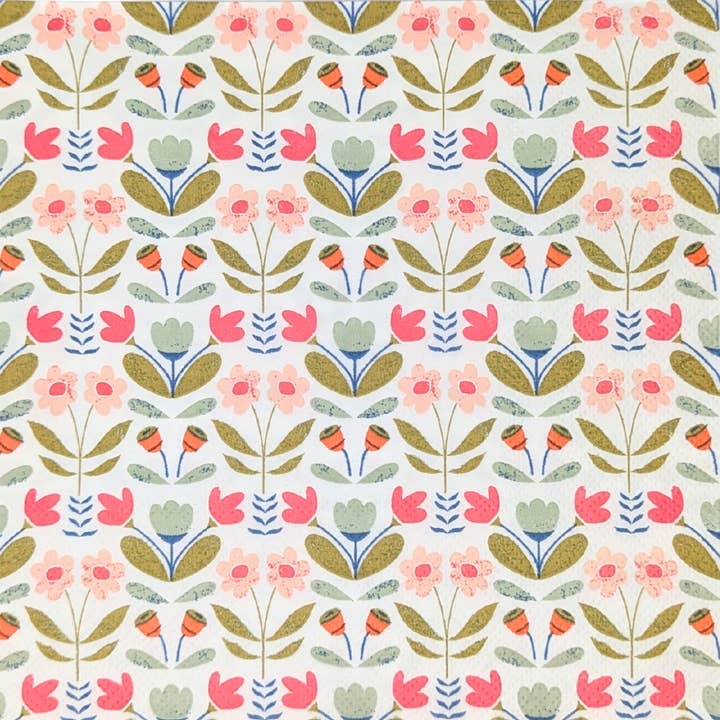 Bluebell and Lark - Wholesale Disposable Napkin - Vintage Florals Paper Napkins1