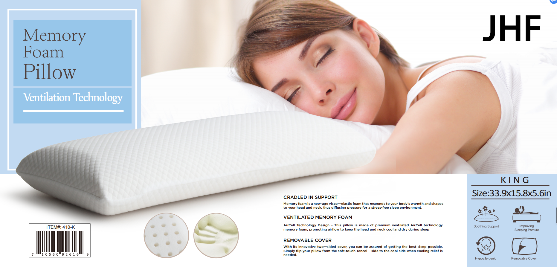 Jenin Home Furnishing Inc - Wholesale Bedding Pillow - SOFT MEMORY FOAM PILLOW0