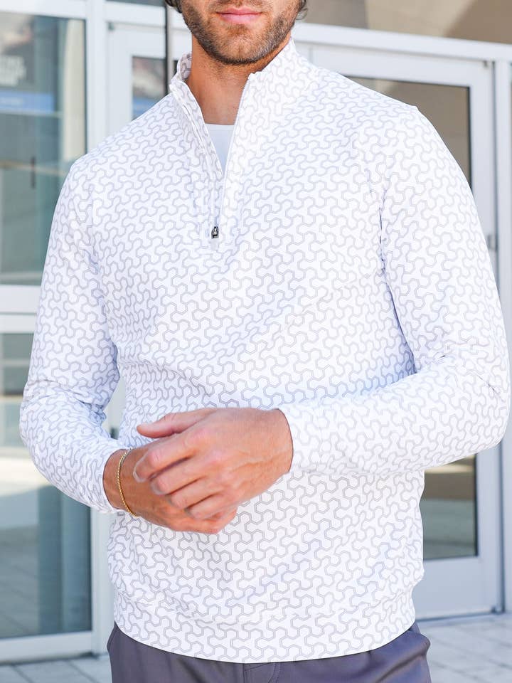 USA Palm - Wholesale Sweatshirt - Unisex - Cloud 1/4 Zip129