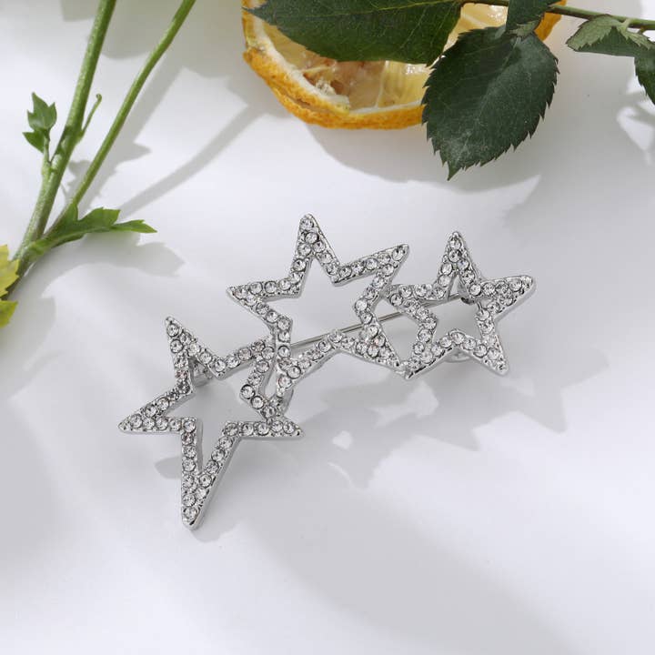 Lovelika - Venta al por mayor Broches - Broche de estrellas con cristales1