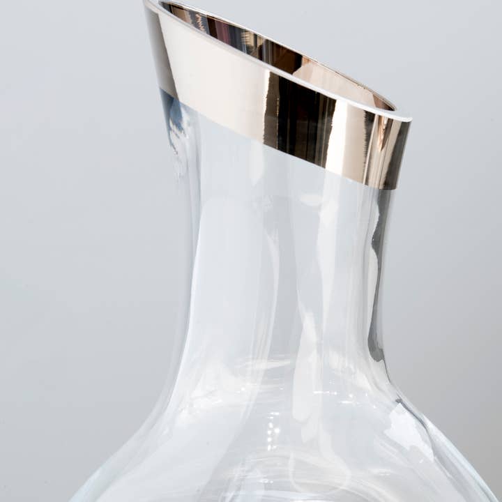 EDZARD – Großhandel Dekanter – Dekanter Gordon, mundgeblasenes Kristallglas mit Platinrand3