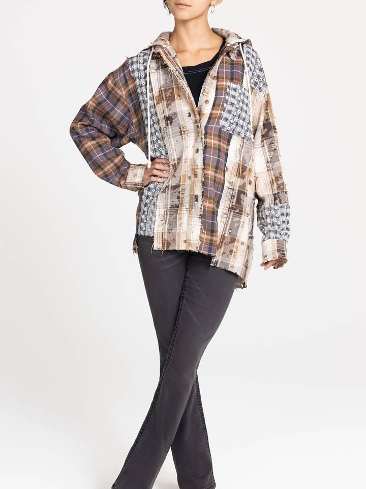 MT3249L- MULTI MEDIA HOODIE for wholesale by Miss Me