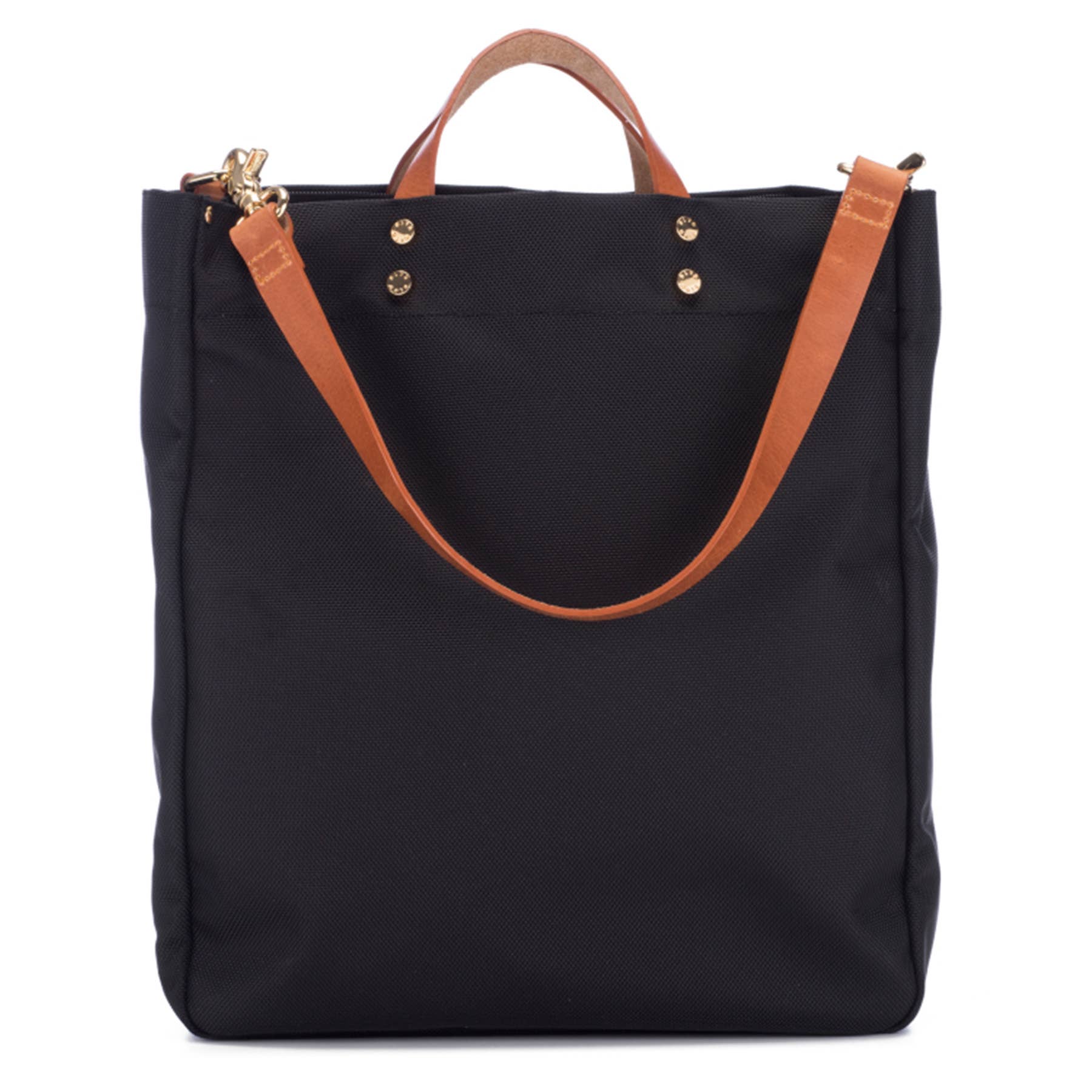 Boulevard - Wholesale Tote Bag - Women's - "Parker" Jet Nylon Tote with Leather Accents2