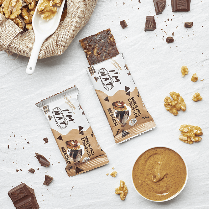 I'M NAT – Engroshandel Snackbars – Frugt- og nøddebarer - valnød & kakao3