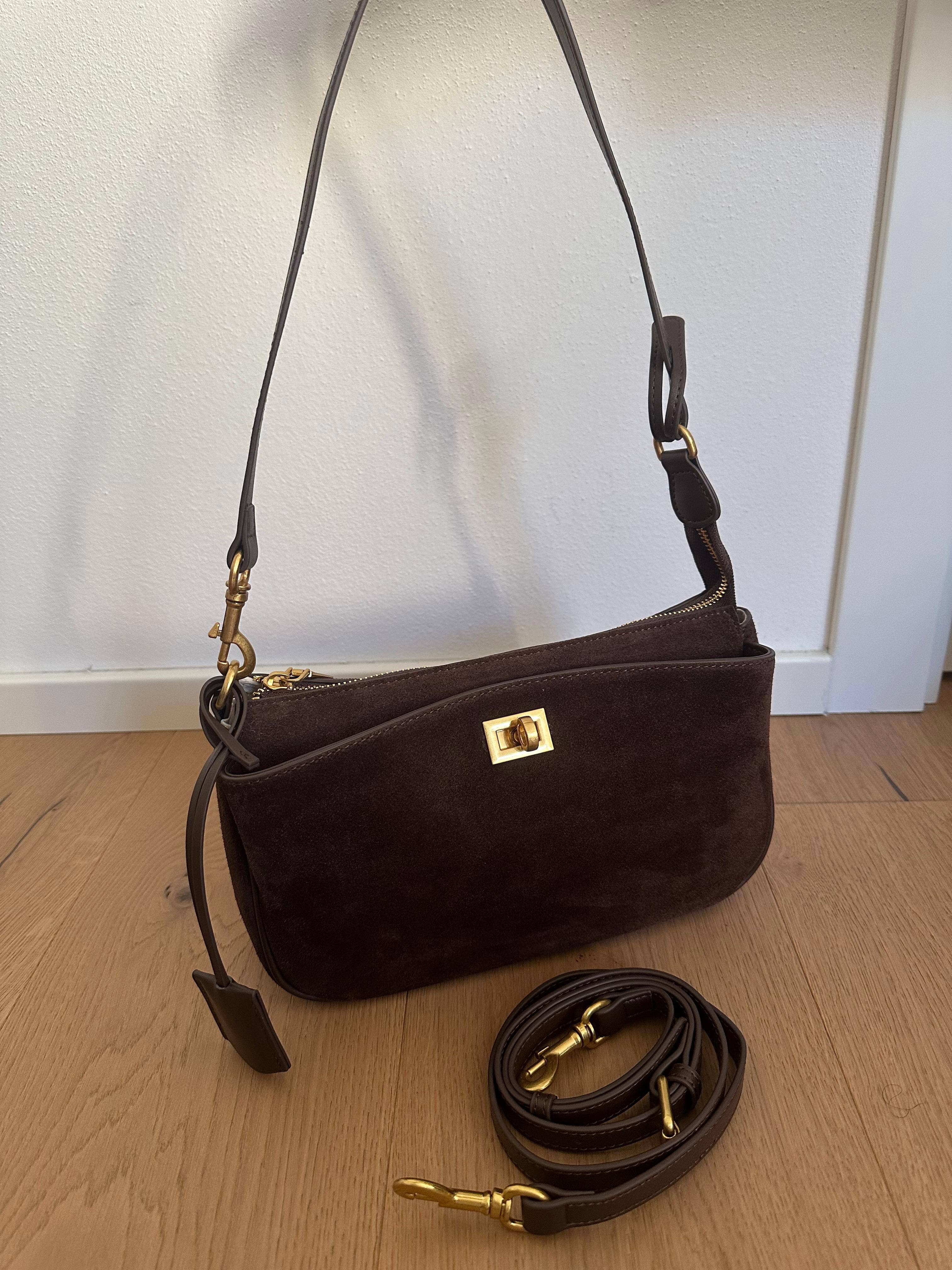 Zhade – wholesale Axelväska - Dam – TEXAS kuvertväska - LITEN mocka1