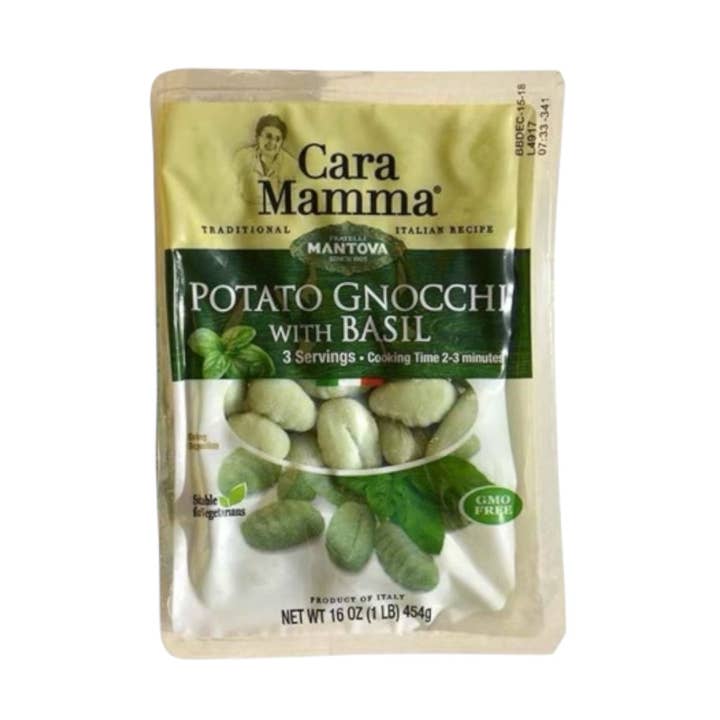 Made in eatalia - Wholesale Pasta - Mantova Cara Mamma Potato Gnocchi with Basil 16 oz /454g0