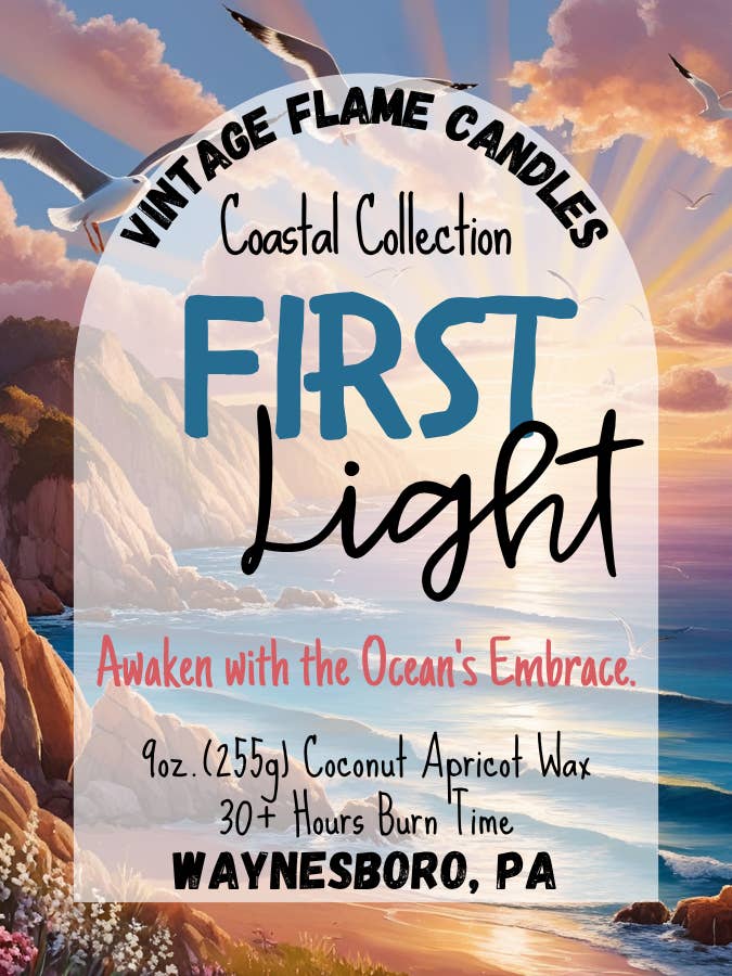 Erstes Licht - Küstenkollektion für den Großhandel von The Vintage Flame Candles