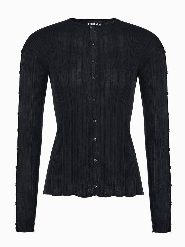 Touch Black Cardigan for wholesale by Protémoa
