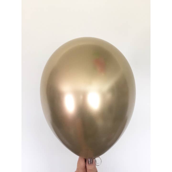 Hullaballoons - Wholesale Balloon - Pink, Gold & White Balloons | Set of 8 Latex Balloons3