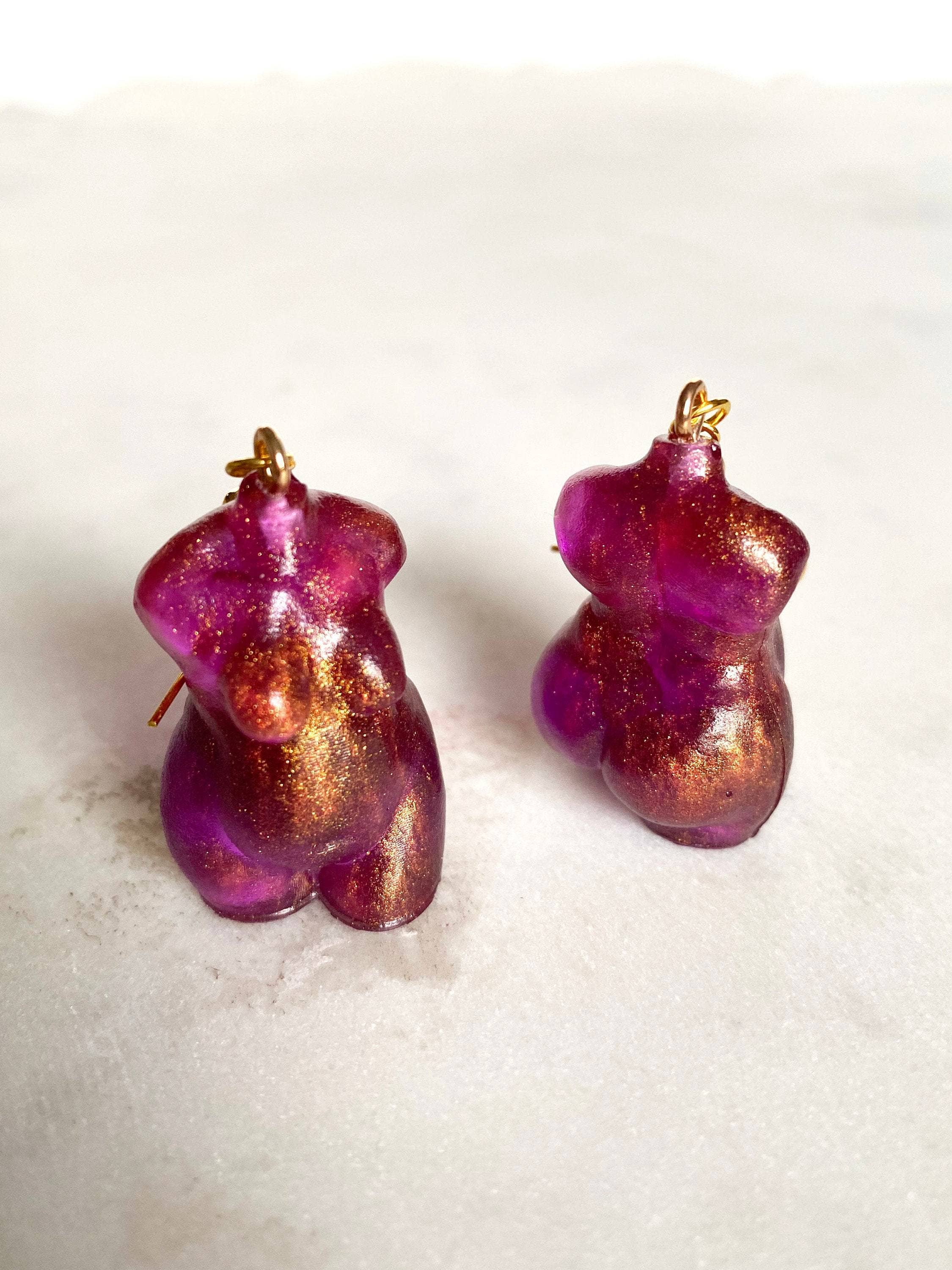 Solilo & Co - Vente Boucles d'oreilles pendantes - Boucles d'oreilles Déesse Curvy et Grande Taille7