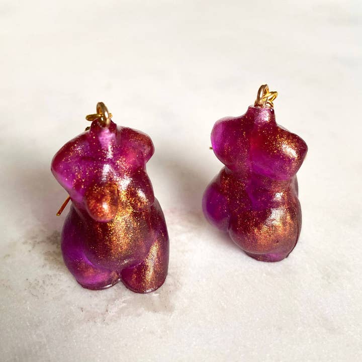 Solilo & Co - Vente Boucles d'oreilles pendantes - Boucles d'oreilles Déesse Curvy et Grande Taille7