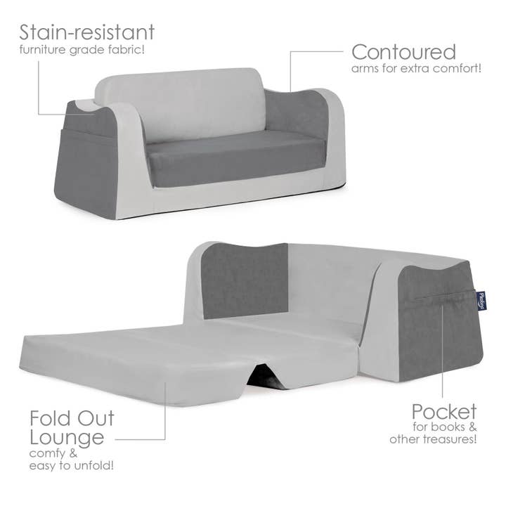 P'kolino - Wholesale Sofa - Little Reader Sofa Lounge - Grey