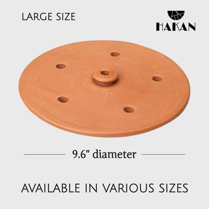 Hakan - Wholesale Kitchen Tool/Gadget - Handmade Clay Pot Dolma Lid Cover, Grape Leaf Roll Lid