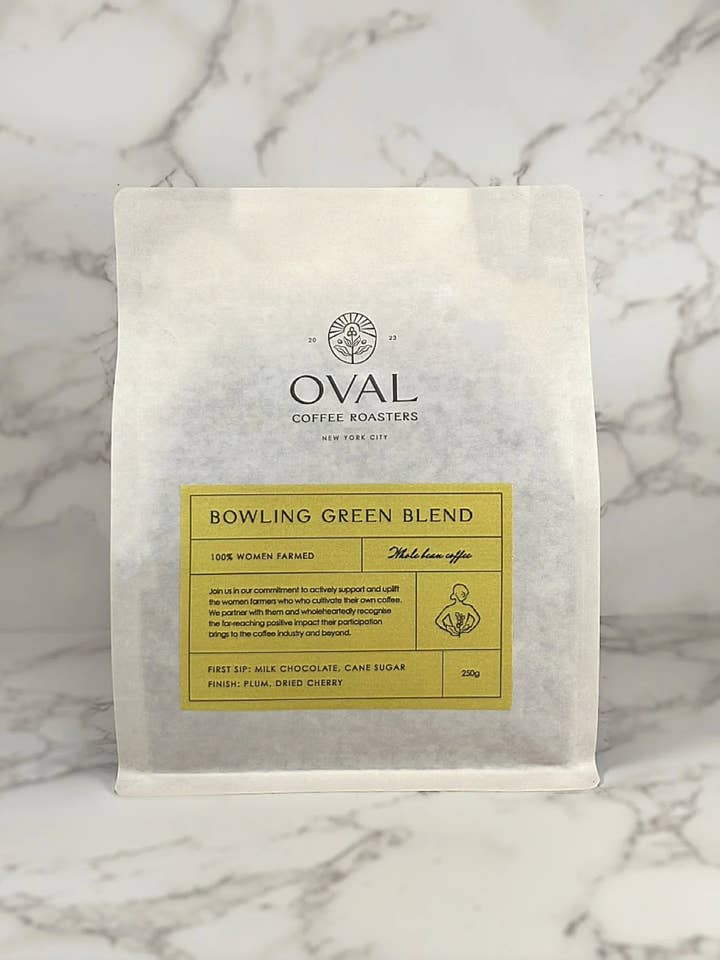 Women-Produced Light Roast Whole Bean Coffee — Bowling Green for wholesale by Oval Coffee Roasters